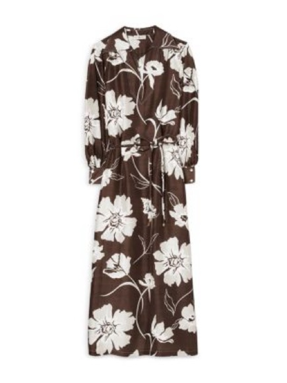 Tory Burch Silk Floral Maxi Dress